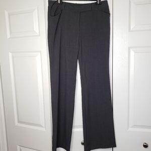Ann Taylor outlet Modern Fit dark gray wide leg dress pants.